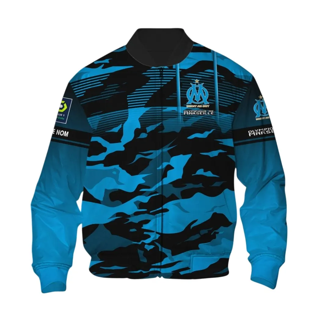 Olympique de Marseille Bomber Jacket, All Over Print Jacket KH271025112