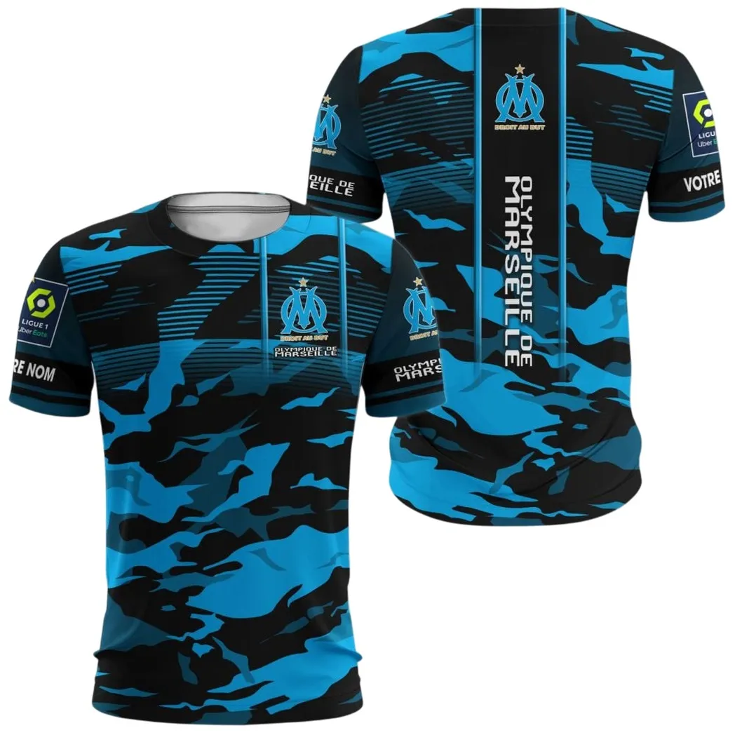 Olympique de Marseille T-shirt, All Over Print Shirt KH271025112