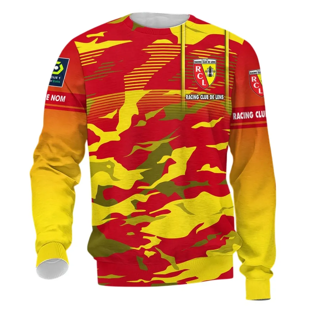 Racing Club de Lens Long-Sleeved Shirt, All Over Print Shirt KH271025113
