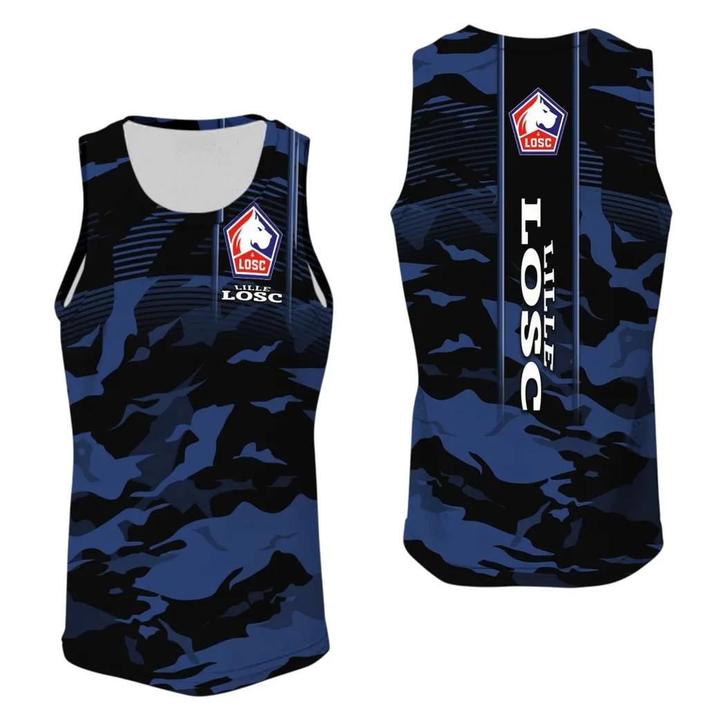 LOSC Lille Tank Top, All Over Print Shirt KH271025115