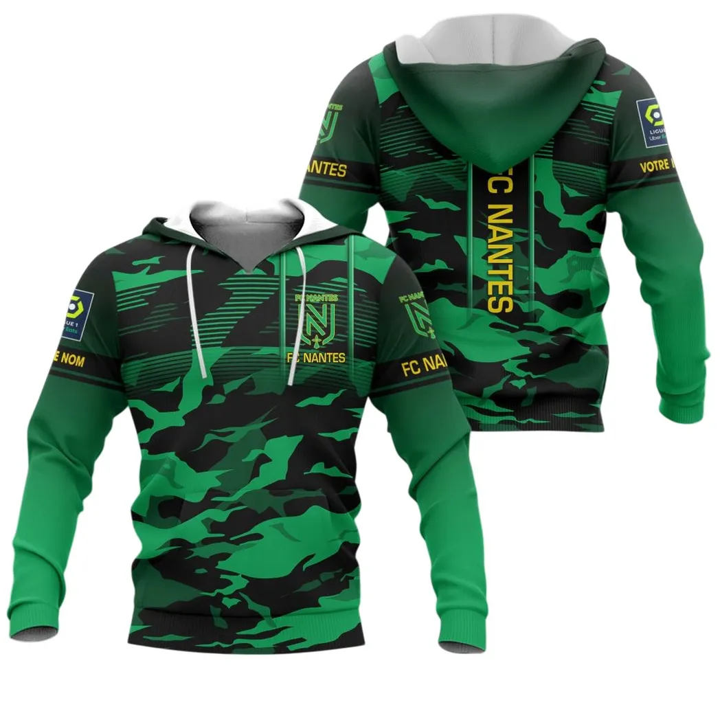 FC Nantes Hoodie, All Over Print Hoodie KH271025117