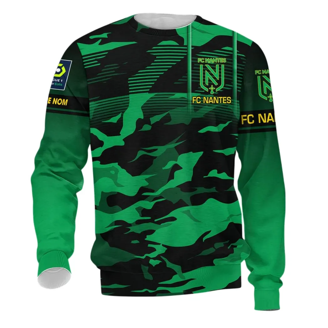 FC Nantes Long-Sleeved Shirt, All Over Print Shirt KH271025117