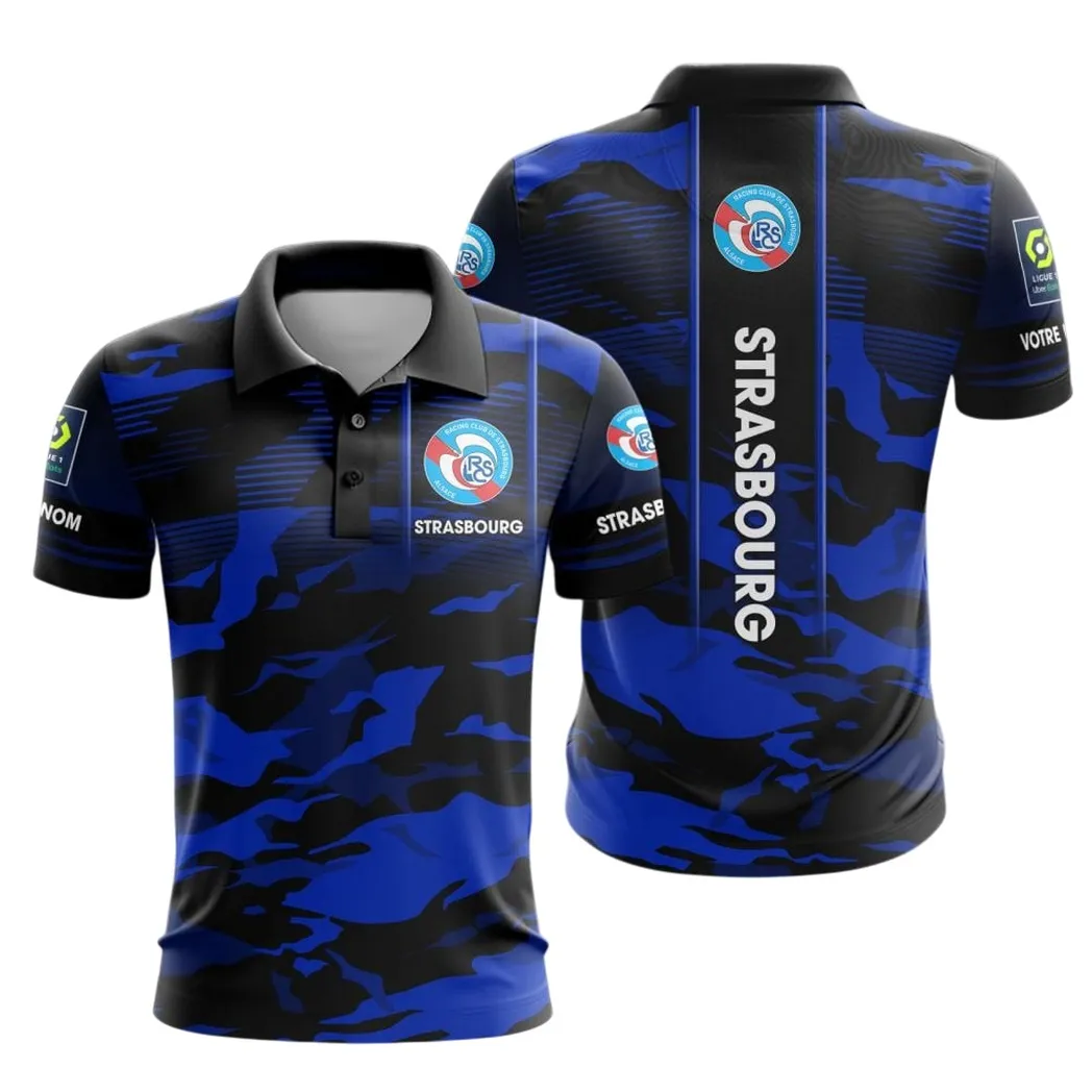 RC Strasbourg Alsace Polo Shirt, All Over Print Shirt KH271025118