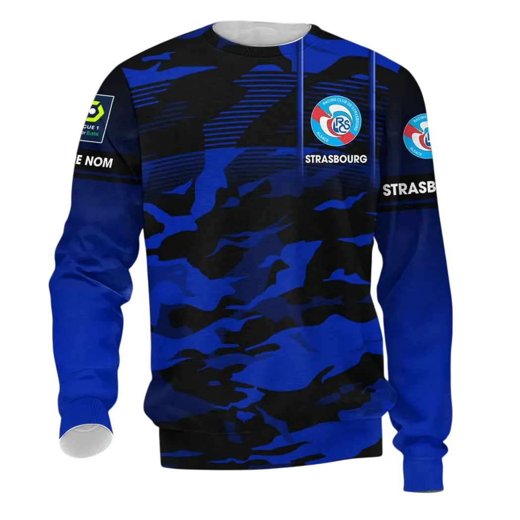 RC Strasbourg Alsace Long-Sleeved Shirt, All Over Print Shirt KH271025118