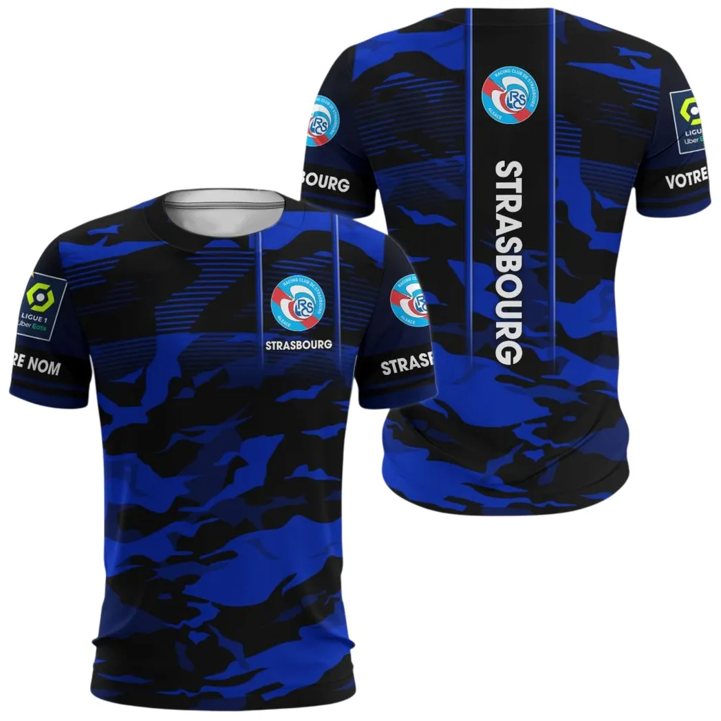 RC Strasbourg Alsace T-shirt, All Over Print Shirt KH271025118