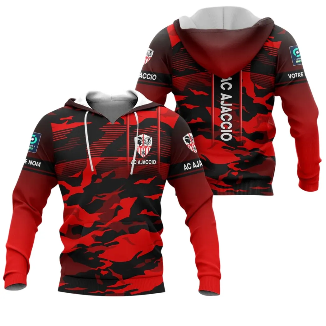 AC Ajaccio Hoodie, All Over Print Hoodie KH271025119