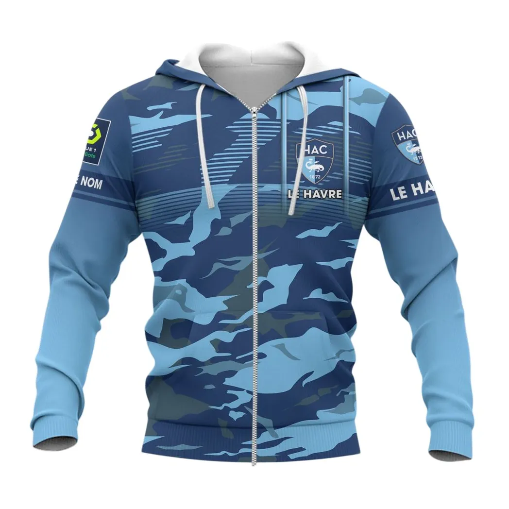 Havre Athletic Club Zipper Hoodie, All Over Print Hoodie KH271025122