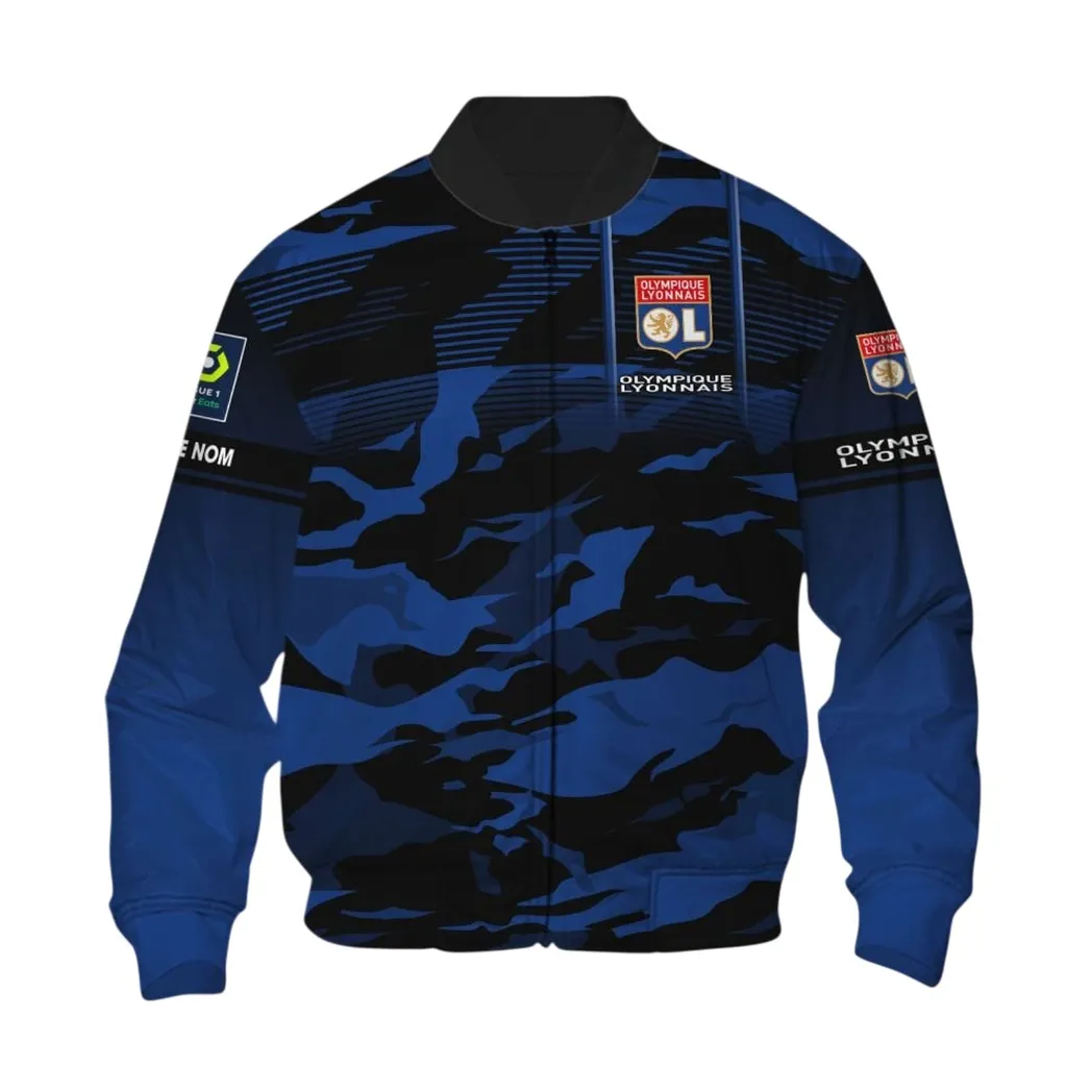 Olympique Lyonnais Bomber Jacket, All Over Print Jacket KH271025123
