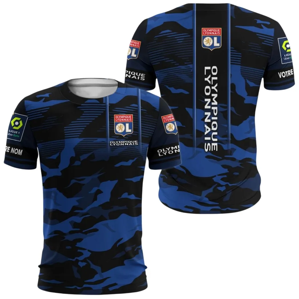 Olympique Lyonnais T-shirt, All Over Print Shirt KH271025123