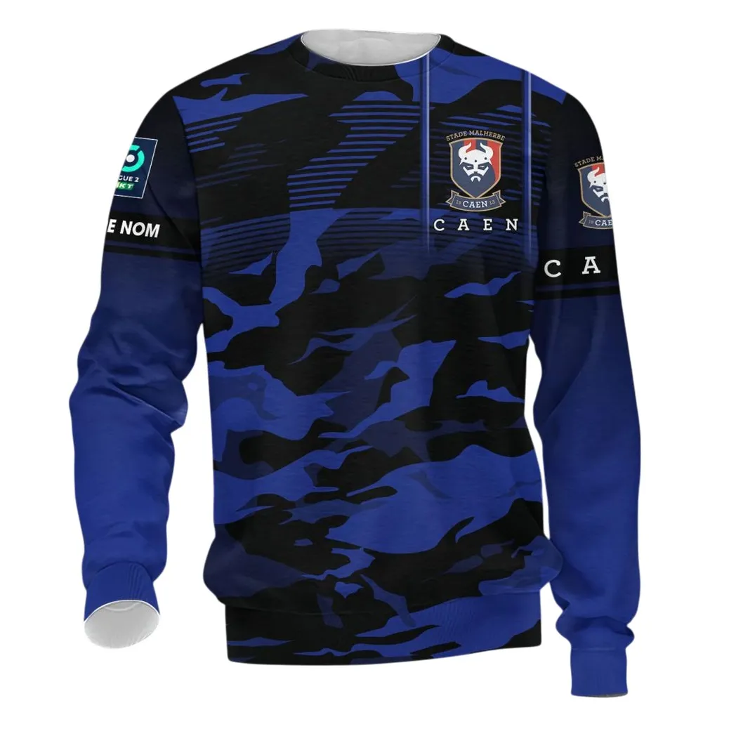 Stade Malherbe Caen Long-Sleeved Shirt, All Over Print Shirt KH271025124