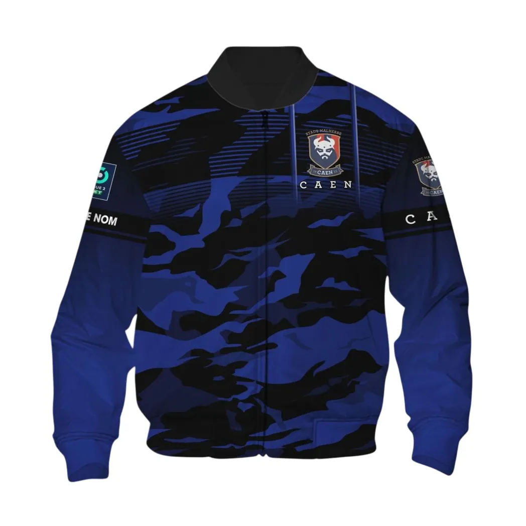 Stade Malherbe Caen Bomber Jacket, All Over Print Jacket KH271025124