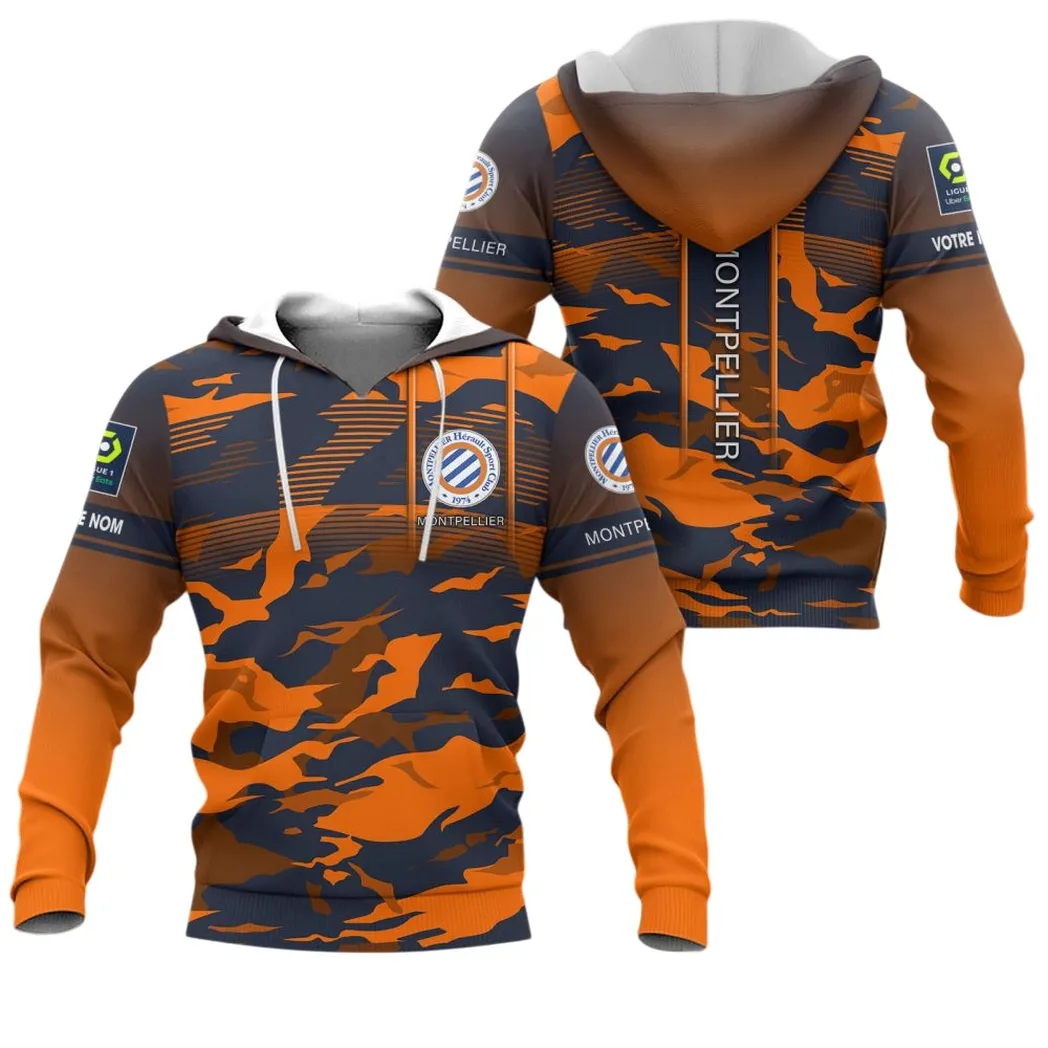 Montpellier HSC Hoodie, All Over Print Hoodie KH271025126
