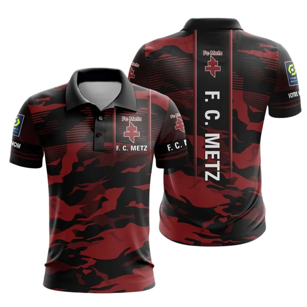 FC Metz Polo Shirt, All Over Print Shirt KH271025128