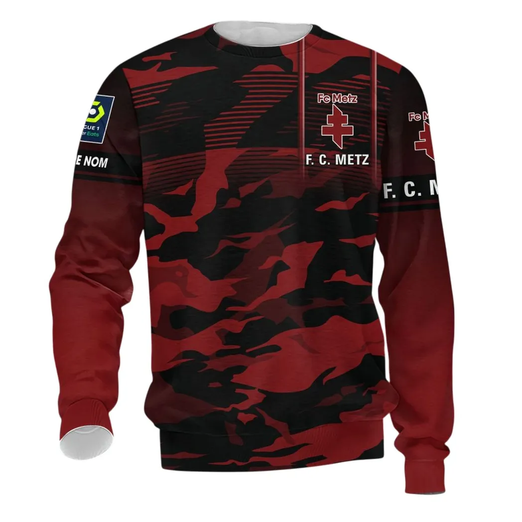 FC Metz Long-Sleeved Shirt, All Over Print Shirt KH271025128