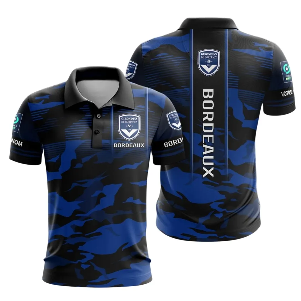 Girondins de Bordeaux Polo Shirt, All Over Print Shirt KH271025129