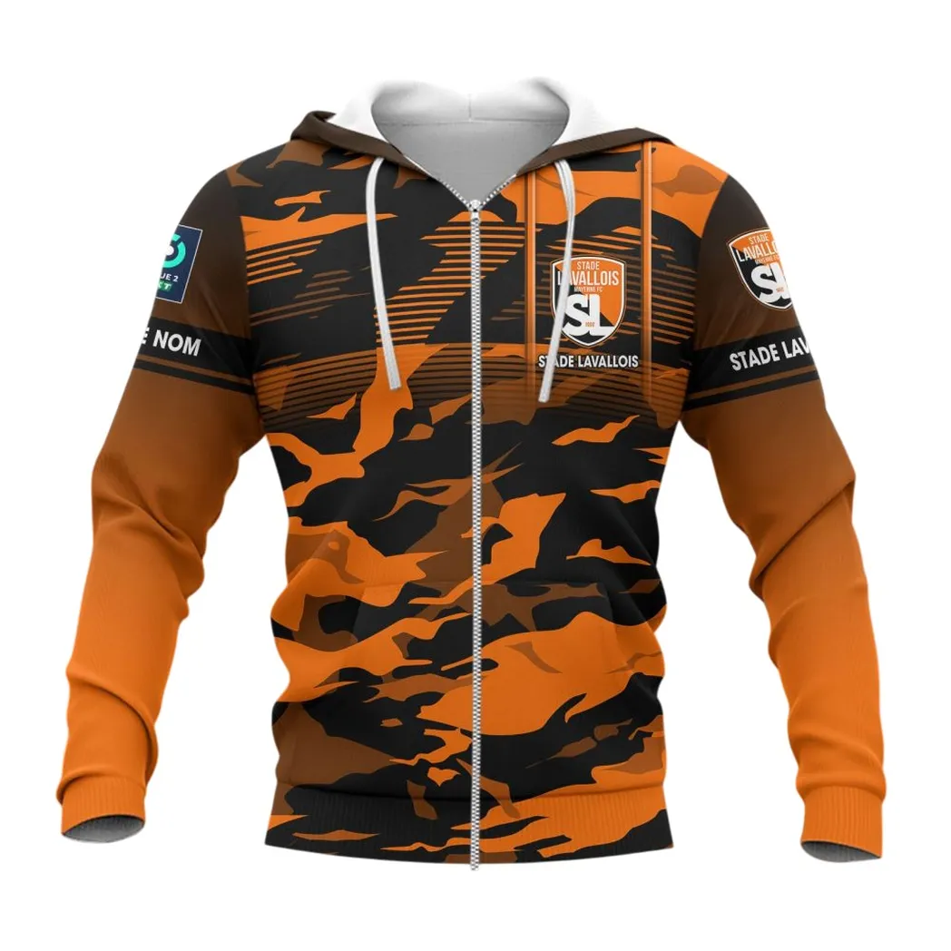 Stade Lavallois Zipper Hoodie, All Over Print Hoodie KH271025131
