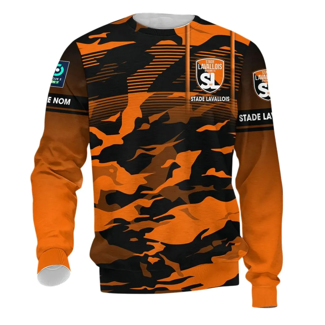 Stade Lavallois Long-Sleeved Shirt, All Over Print Shirt KH271025131