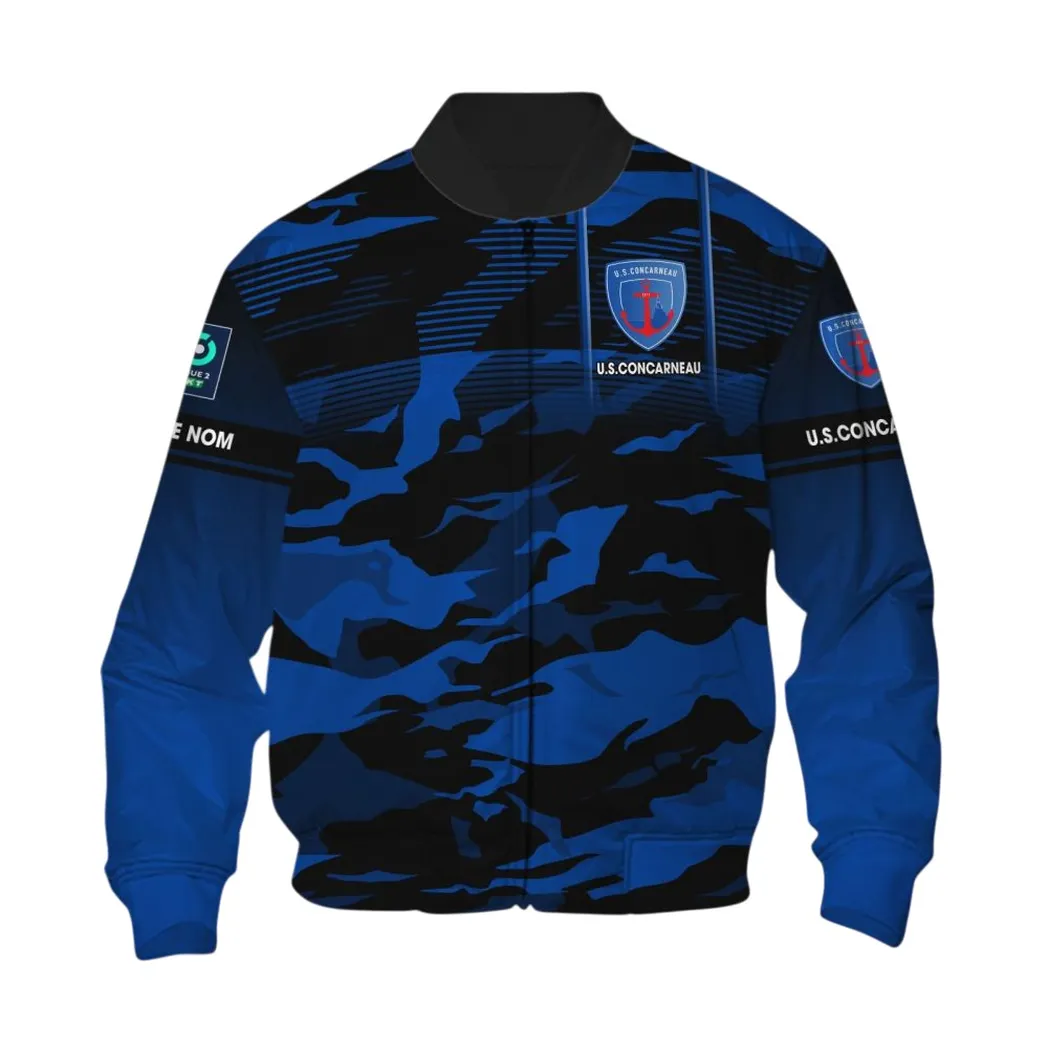 Usc Concarneau Bomber Jacket, All Over Print Jacket KH271025132