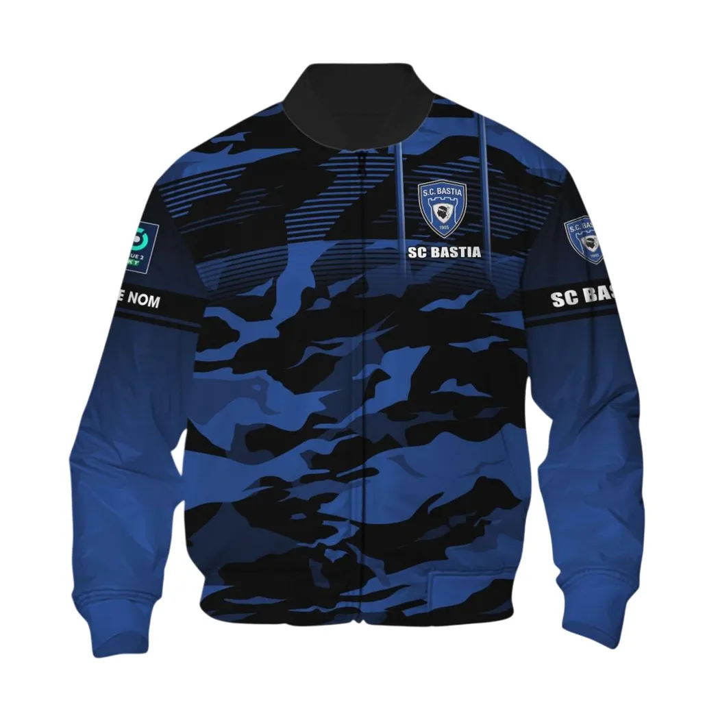 Sporting Club di Bastia Bomber Jacket, All Over Print Jacket KH271025133