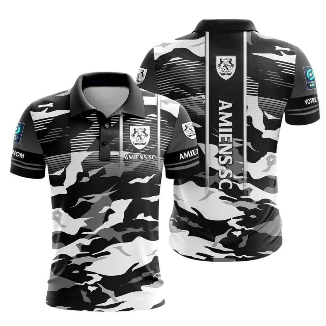 Amiens SC Polo Shirt, All Over Print Shirt KH271025134