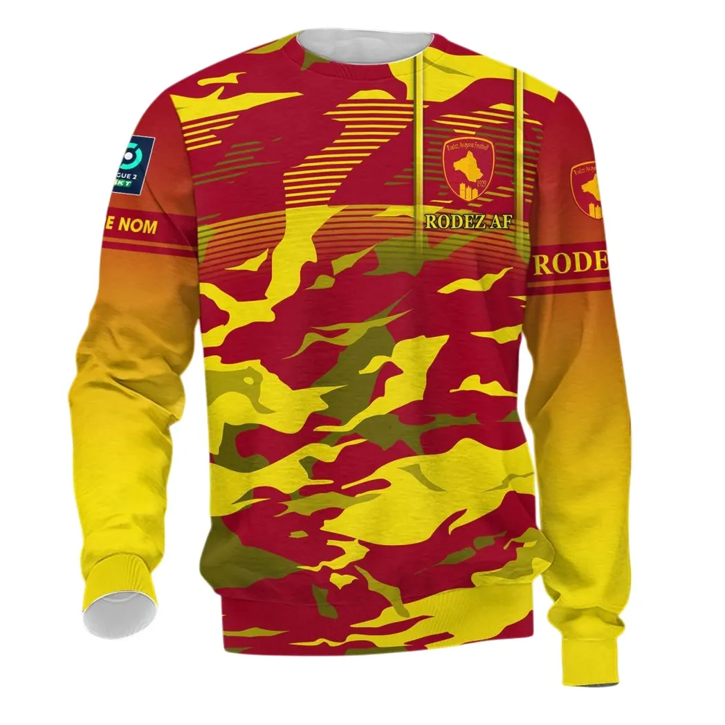 Rodez Aveyron Football Long-Sleeved Shirt, All Over Print Shirt KH271025135