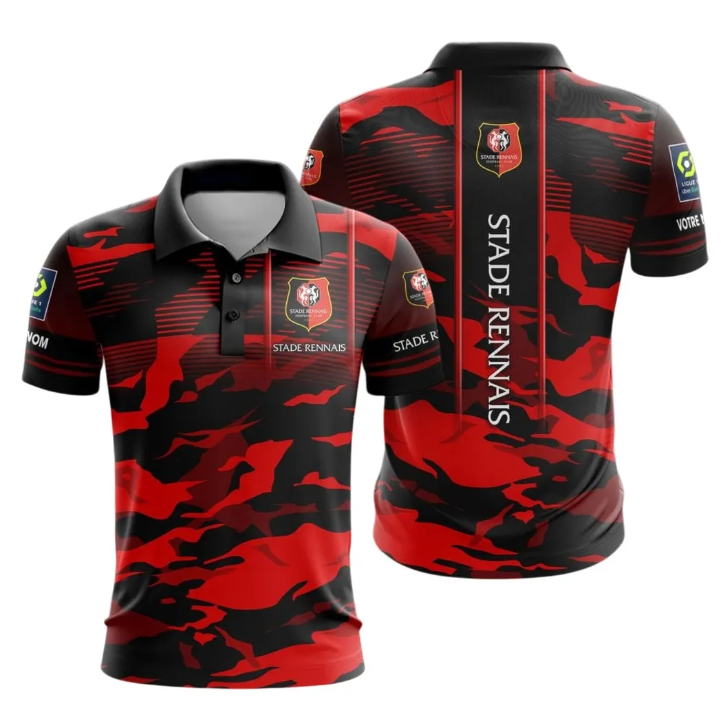 Stade Rennais F.C Polo Shirt, All Over Print Shirt KH271025136