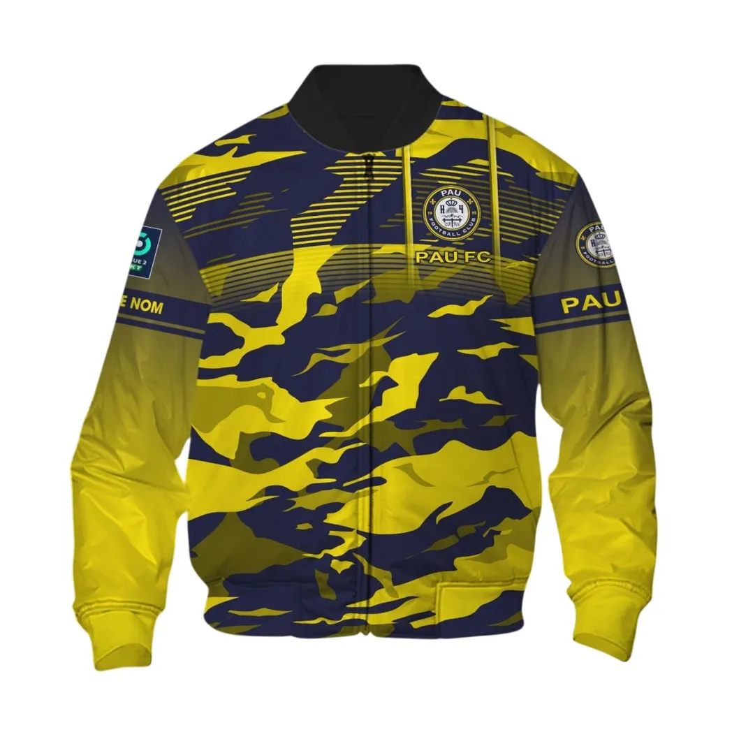 Pau Football Club Bomber Jacket, All Over Print Jacket KH271025137