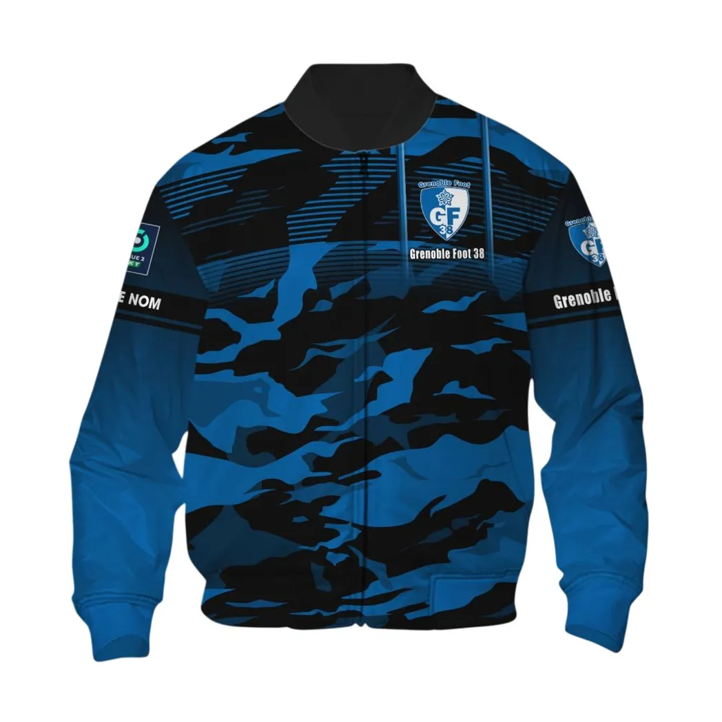 Grenoble Foot 38 Bomber Jacket, All Over Print Jacket KH271025142