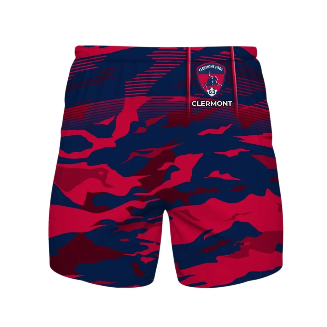 Clermont Foot Auvergne 63 Shorts, All Over Print Pants KH271025143