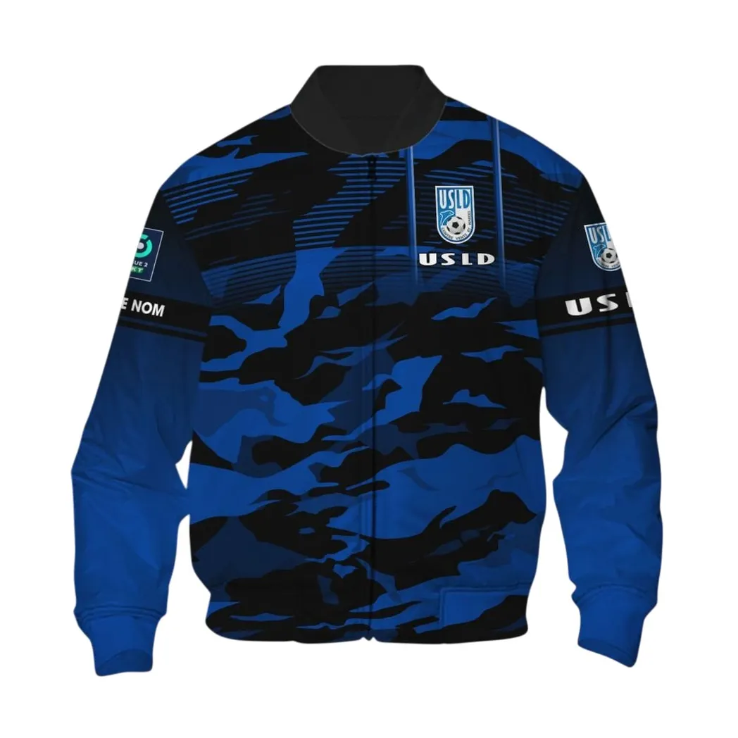 USL Dunkerque Bomber Jacket, All Over Print Jacket KH271025145
