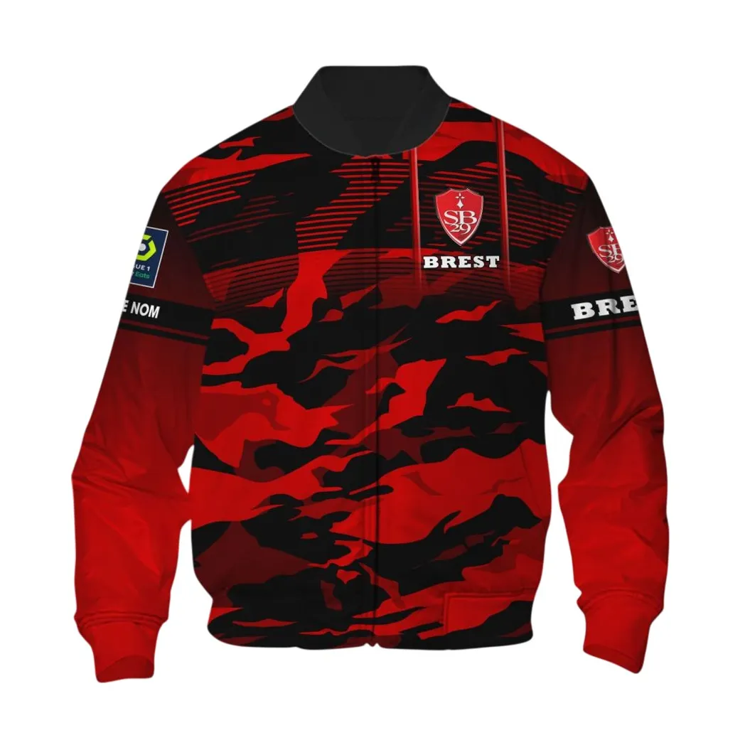 Stade Brestois 29 Bomber Jacket, All Over Print Jacket KH271025146
