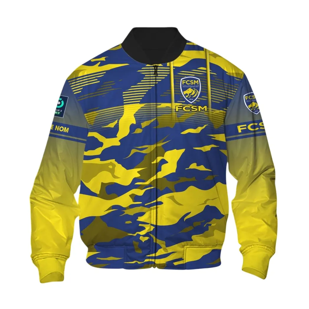 FC Sochaux-Montbeliard Bomber Jacket, All Over Print Jacket KH271025147