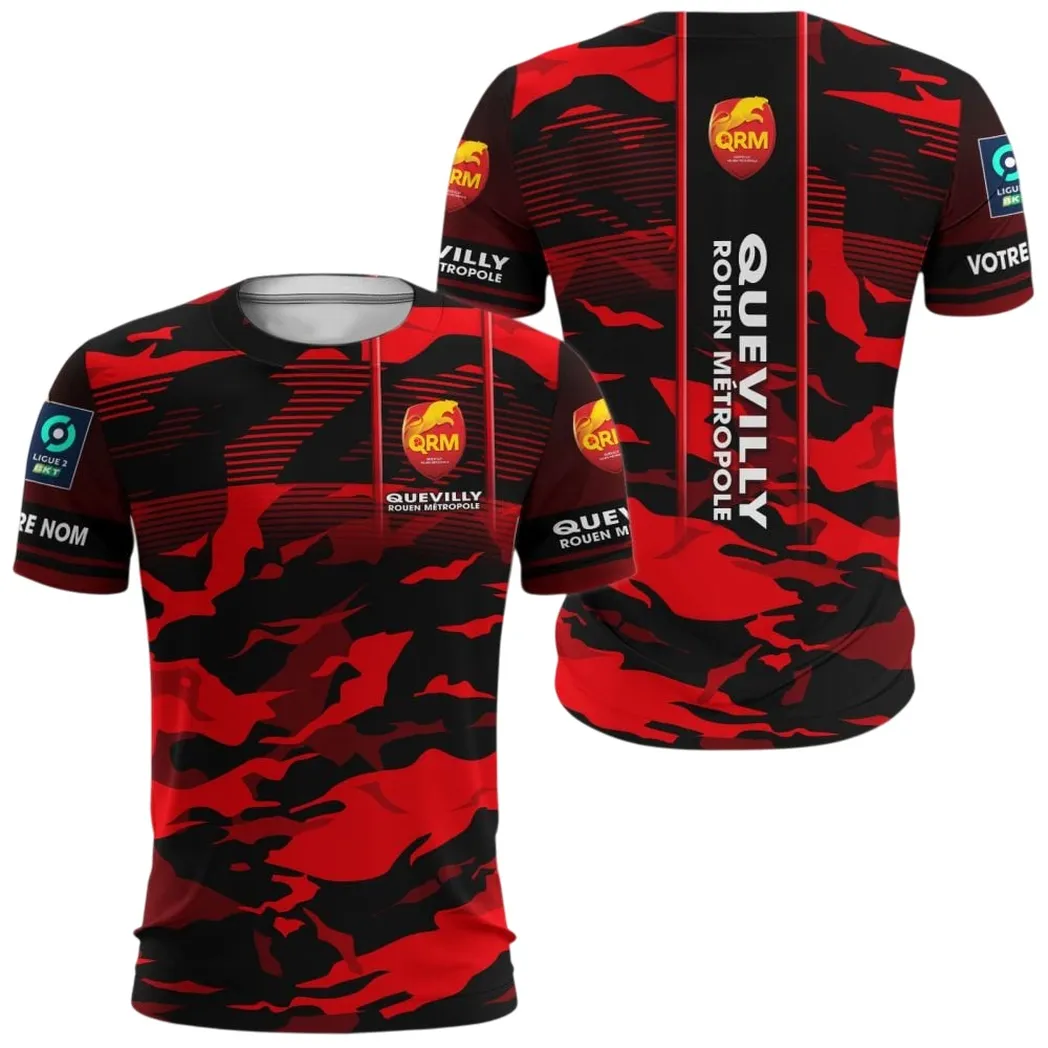 Quevilly Rouen Metropole T-shirt, All Over Print Shirt KH271025148