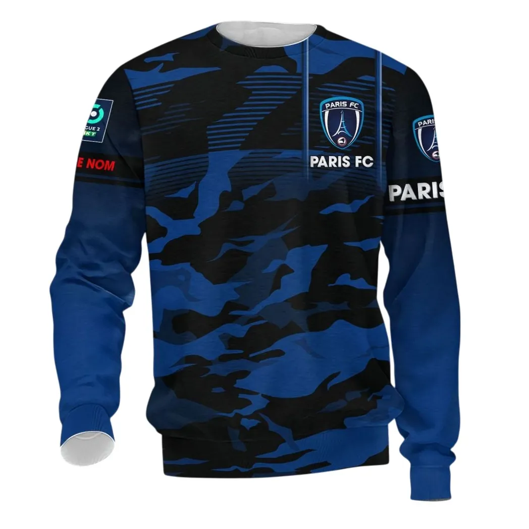 Paris FC Long-Sleeved Shirt, All Over Print Shirt KH271025149