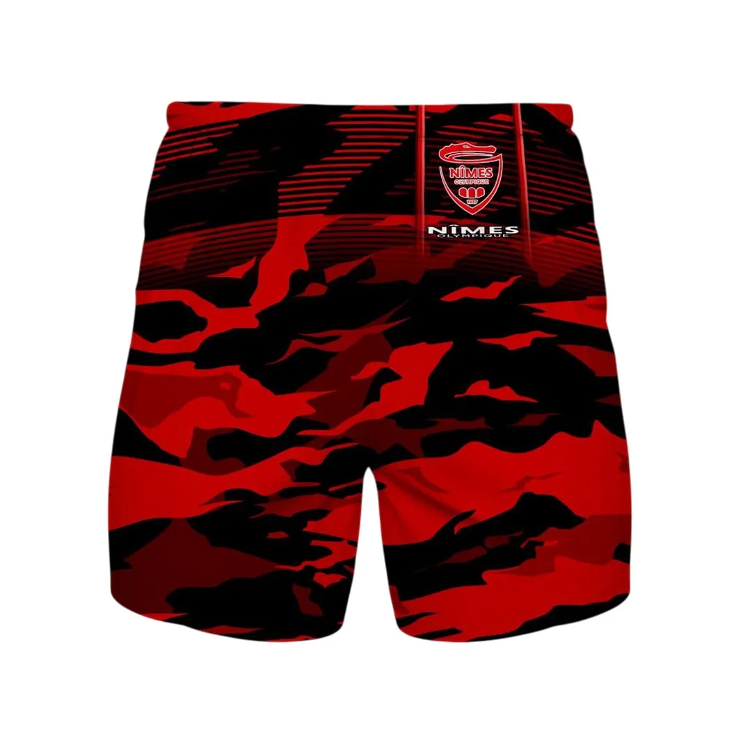 Nimes Olympique Shorts, All Over Print Pants KH271025152