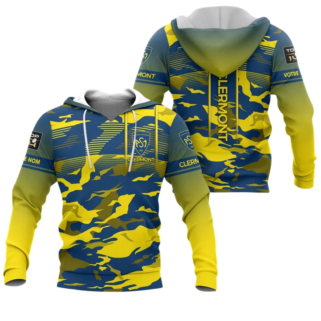 ASM Clermont Auvergne Hoodie, All Over Print Hoodie KH271025153
