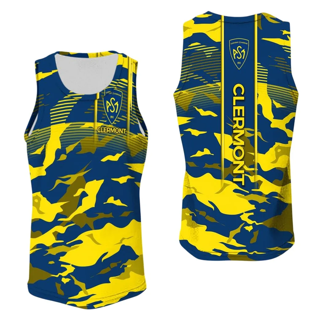 ASM Clermont Auvergne Tank Top, All Over Print Shirt KH271025153