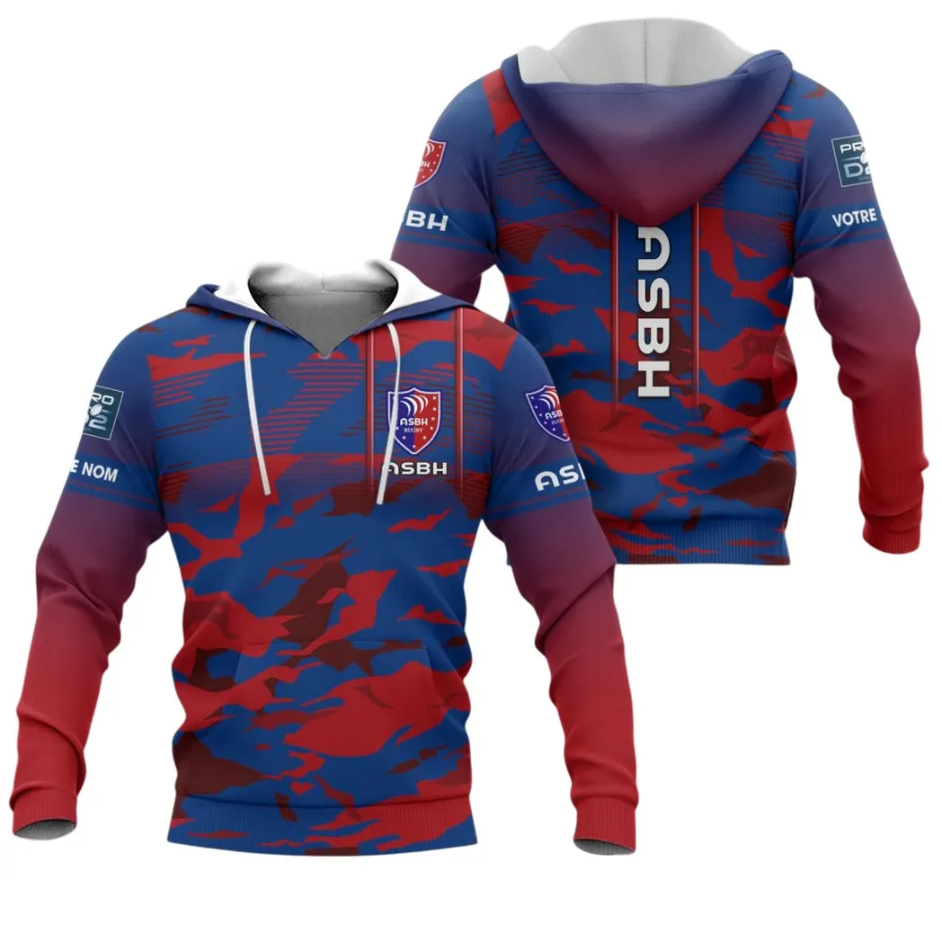 AS Beziers Herault Hoodie, All Over Print Hoodie KH271025154