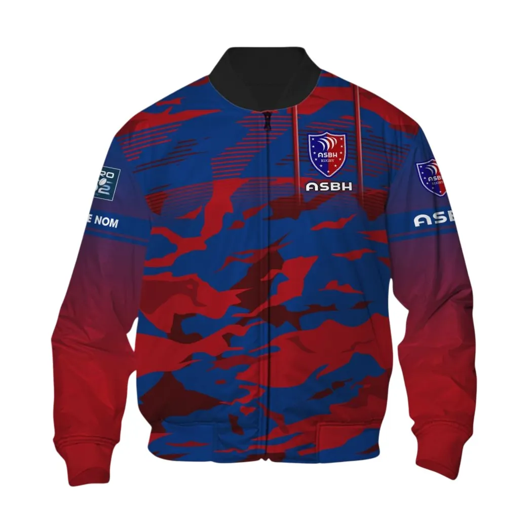 AS Beziers Herault Bomber Jacket, All Over Print Jacket KH271025154