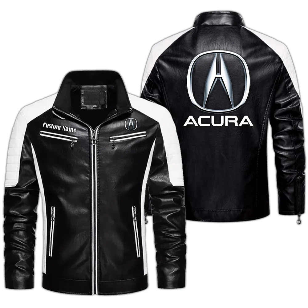 Premium Sedan Men's Pu Leather Jacket, Street-Ready PU Leather Jacket CAR040 - Black