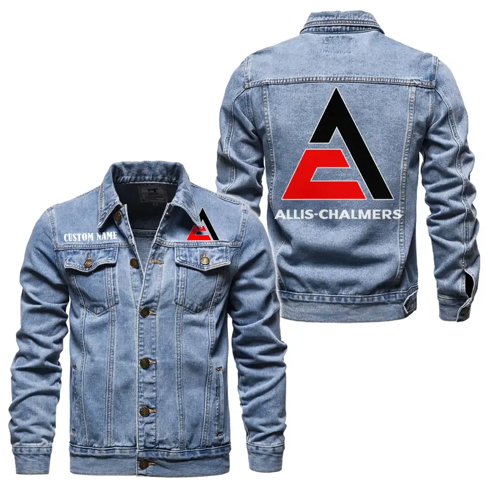 Agricultural Machine Denim Jacket, Rugged Style Everyday Denim CAR190 - Light Blue