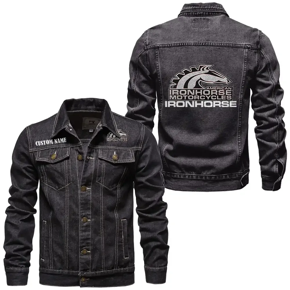 Steel Energy Denim Jacket, All-Season Denim for Riders CAR190 - Black