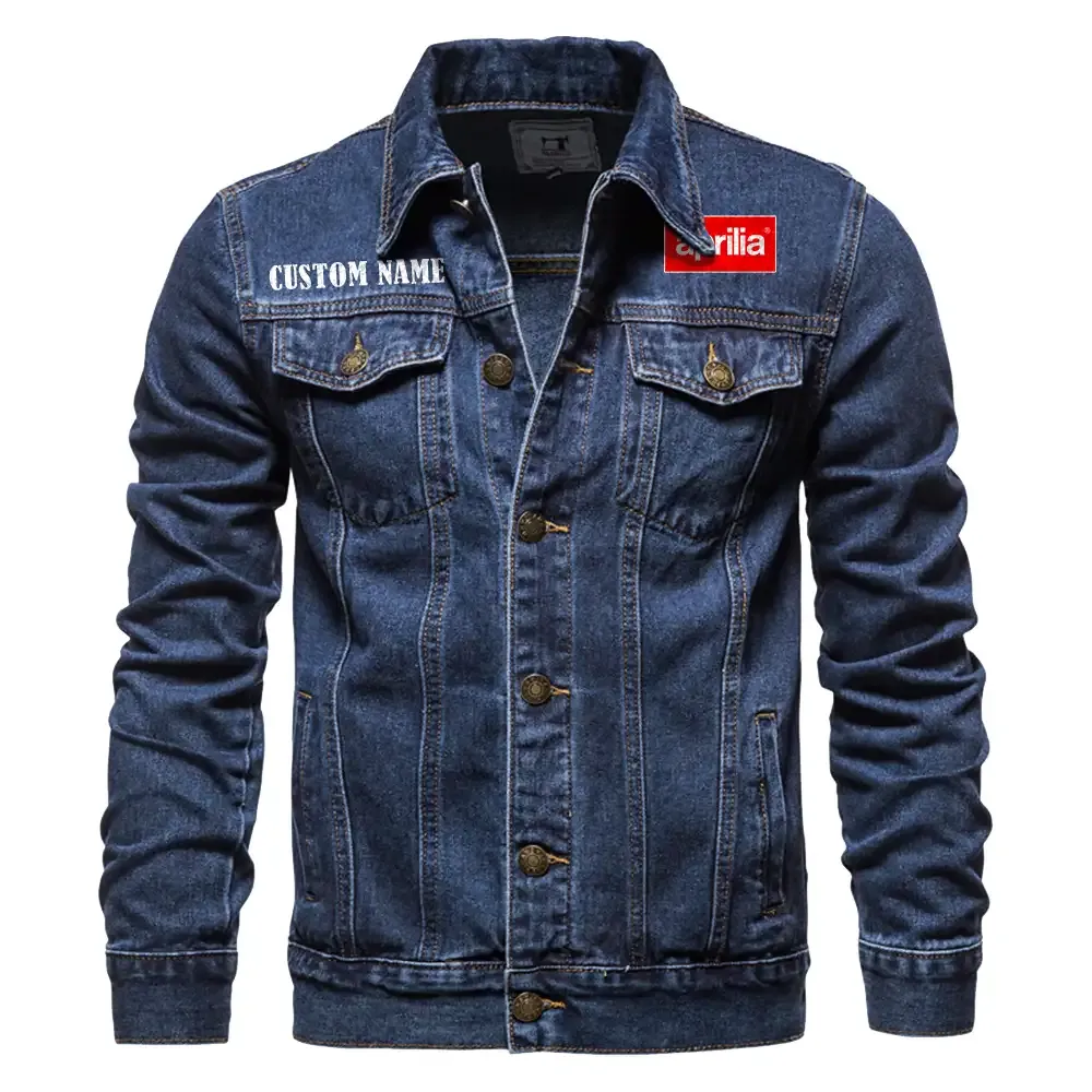 Motorbike Denim Jacket, Performance Denim for Riders CAR190 - Dark Blue