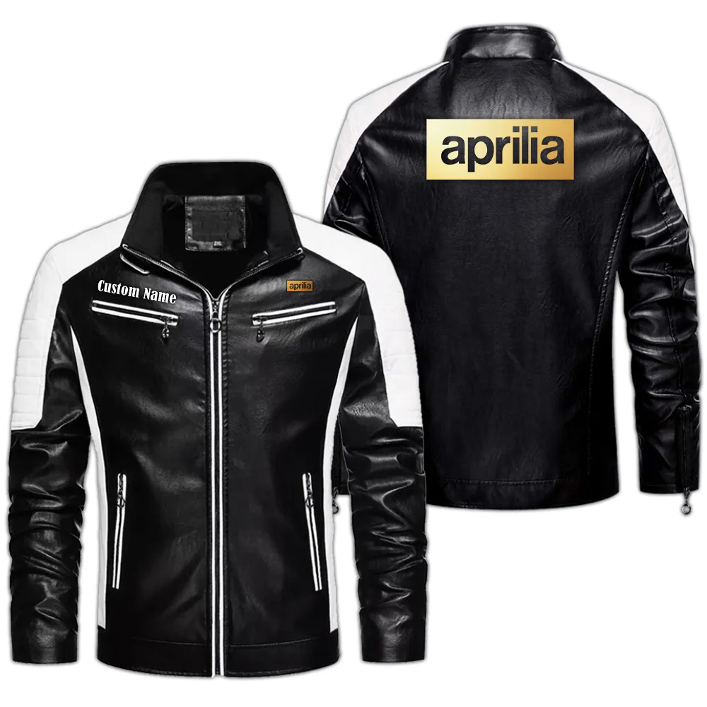 Racing Bike Men's Pu Leather Jacket, Durable PU Jacket Road Style CAR040 - Black