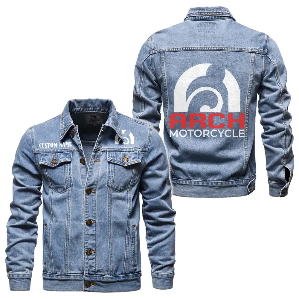 Durable Spirit Denim Jacket, Bold Denim for Riders CAR190 - Light Blue