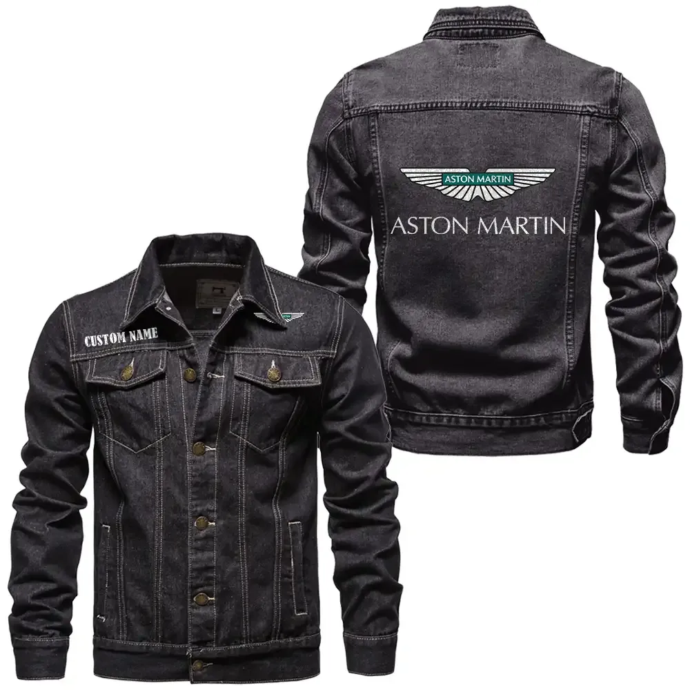 Elegant Grand Tourer Denim Jacket, Performance Denim for Riders CAR190 - Black
