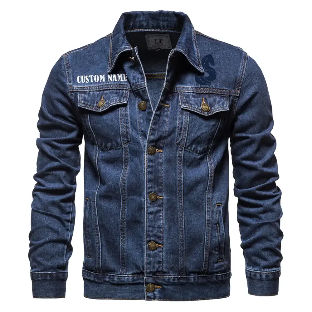 Maritime Gear Denim Jacket, Car Lover's Denim Jacket CAR190 - Dark Blue