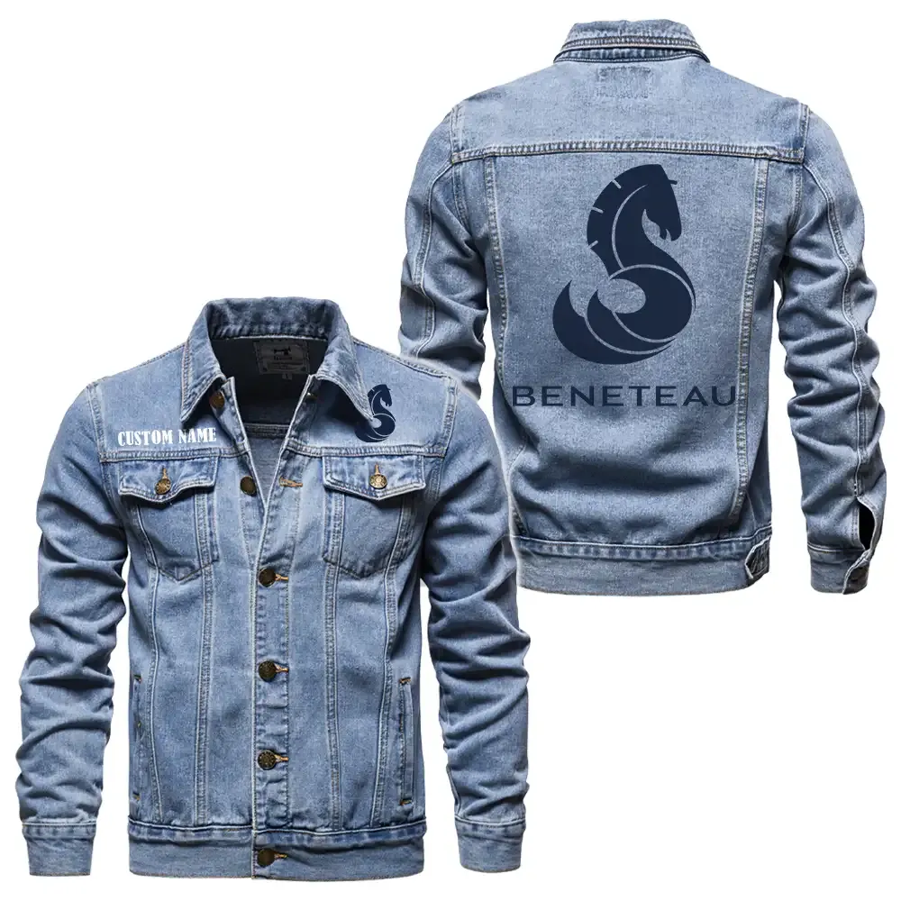 Water Gear Denim Jacket, Motorcycle Pride Denim Style CAR190 - Light Blue