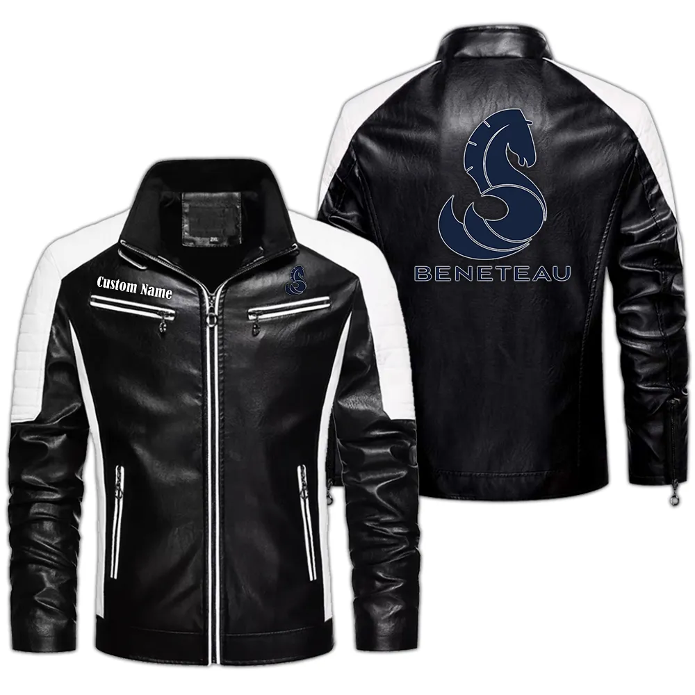Lifestyle Spirit Men's Pu Leather Jacket, Motorcycle Spirit PU Style CAR040 - Black