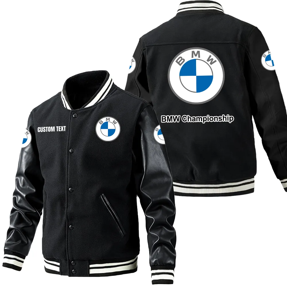 Adventure Spirit Leather Baseball Jacket, Durable Rider Leather Jacket CAR180 - Black